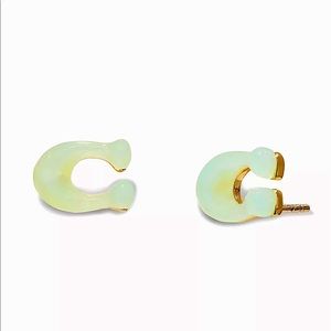 COACH | C Resin Stud Earrings | NEW / STILL IN BOX